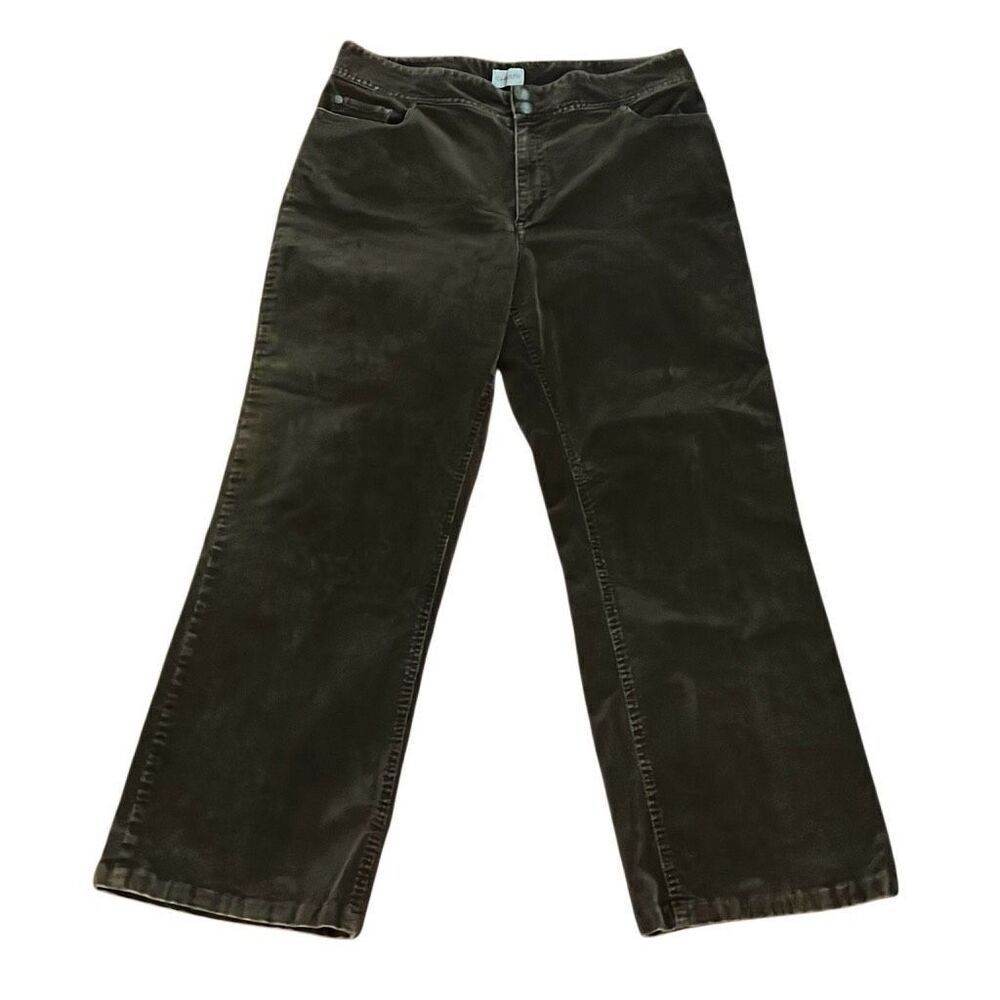 Chico’s chocolate brown corduroy pants size 2, Chicos two